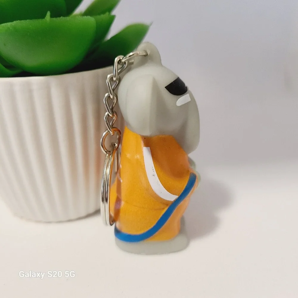 American Heart Association‎ Elephant Keychain Gray Orange Collectible Pre-Owned